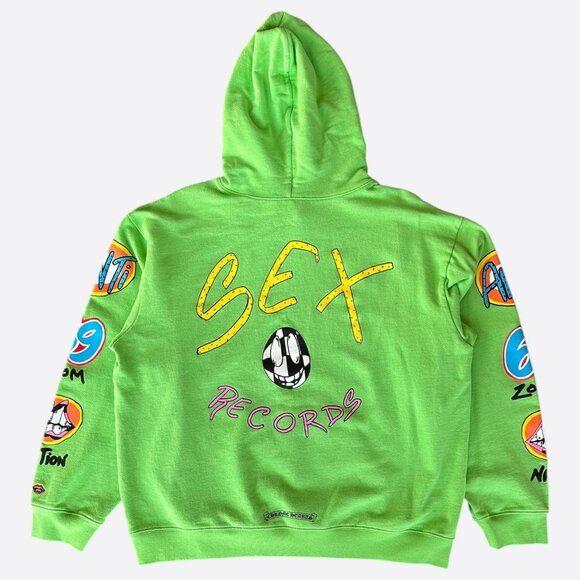 Chrome Hearts Green Sex Records Logo Hoodie - Picture 2 of 7
